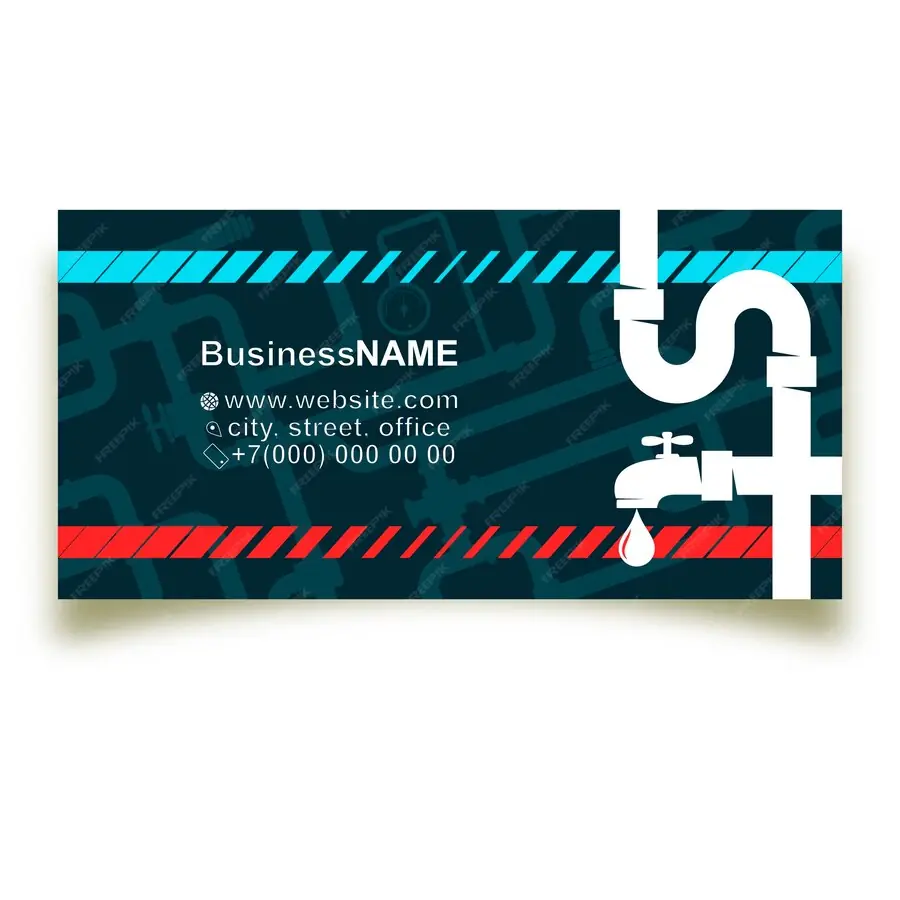Plumbing Business Card#12