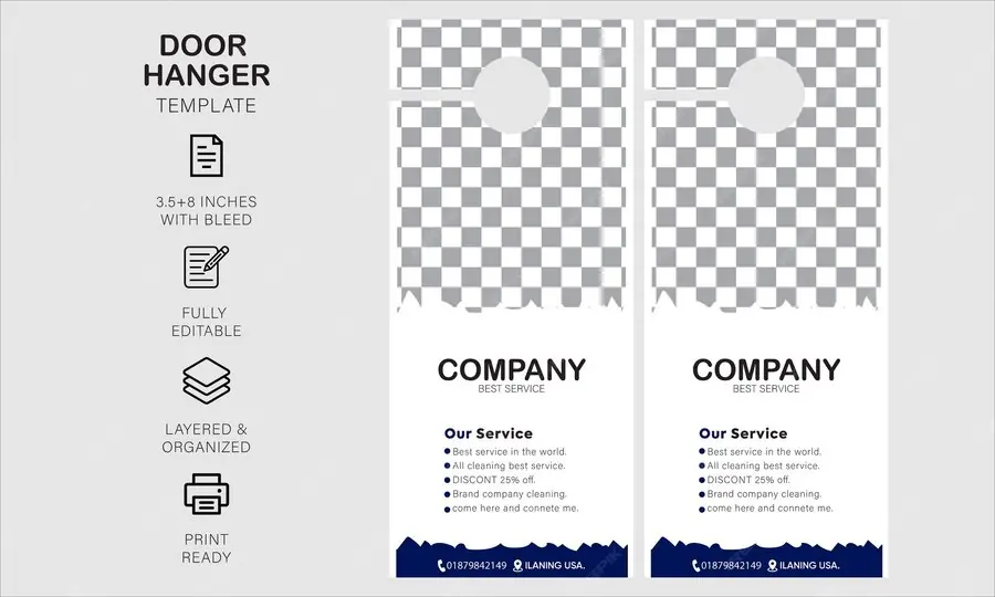 Minimal Accountant Door Hanger#18