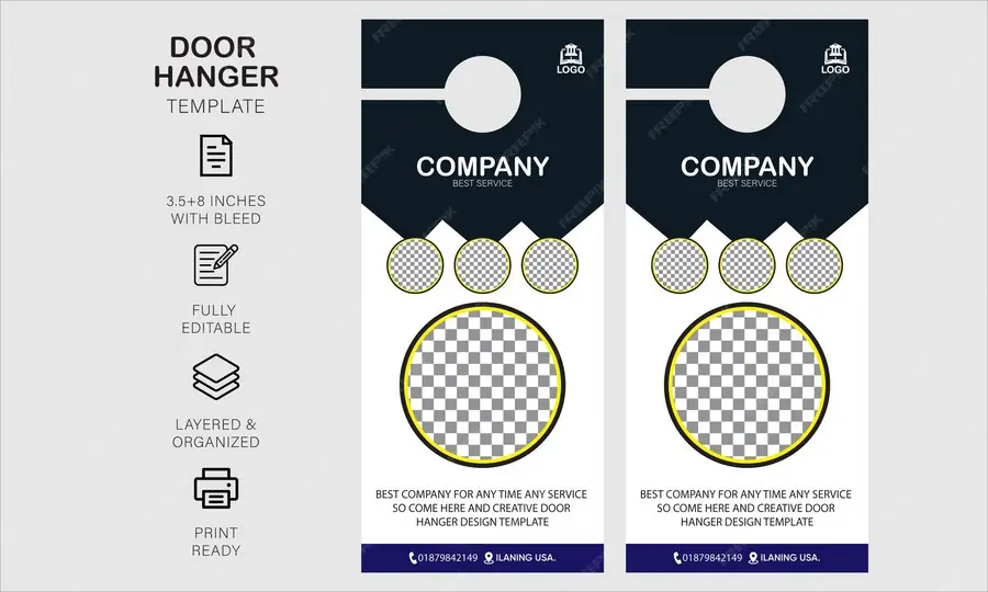 Minimal Accountant Door Hanger#13