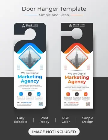 Minimal Accountant Door Hanger#4