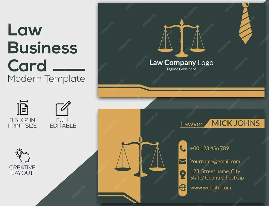 Law Firm business card#2