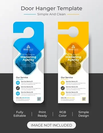 Minimal Accountant Door Hanger#5